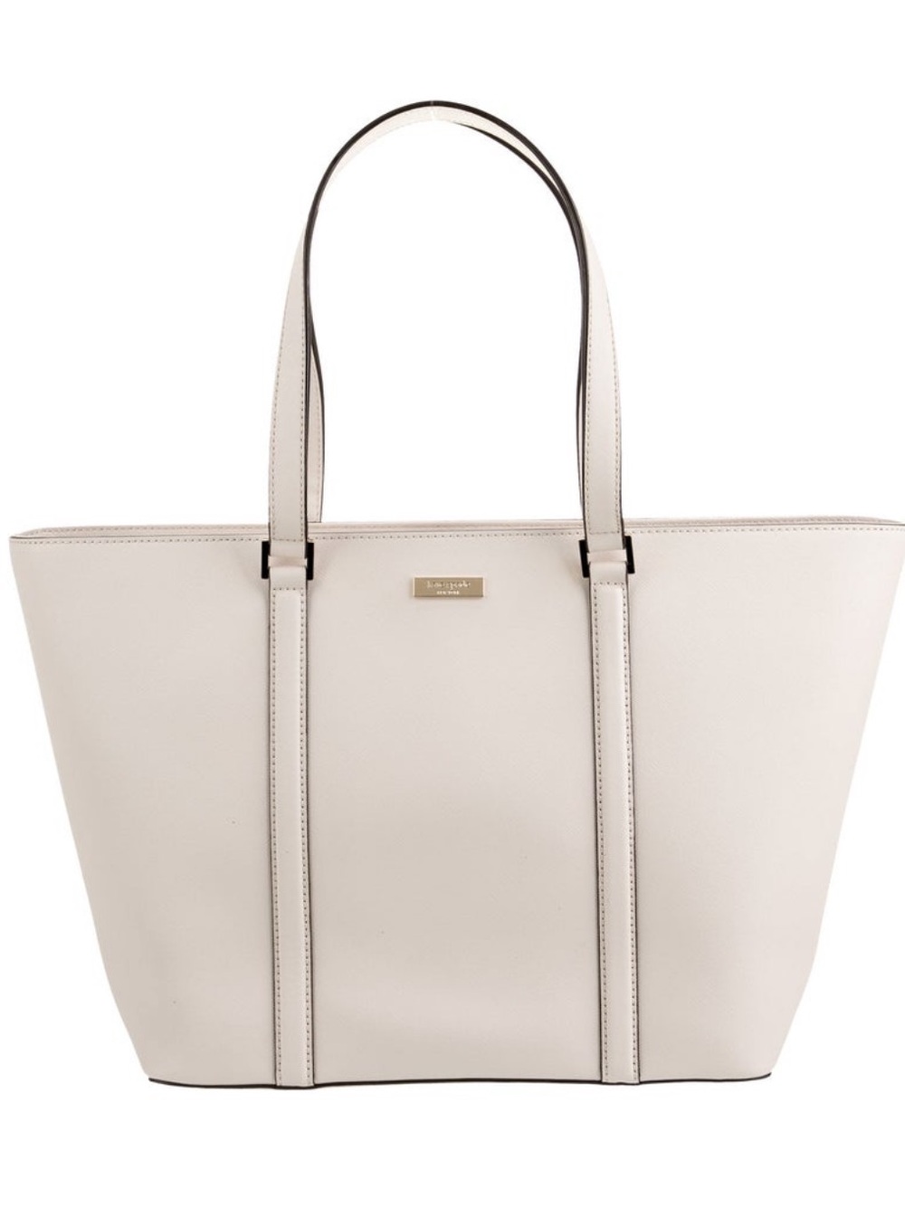 Kate Spade New York Tote – White Saffiano Leather